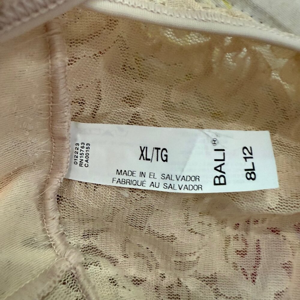 Bali Lace ‘N Smooth Shaping Cami Rose Size XL - Picture 8 of 10